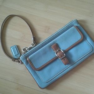 Blue coach wallet